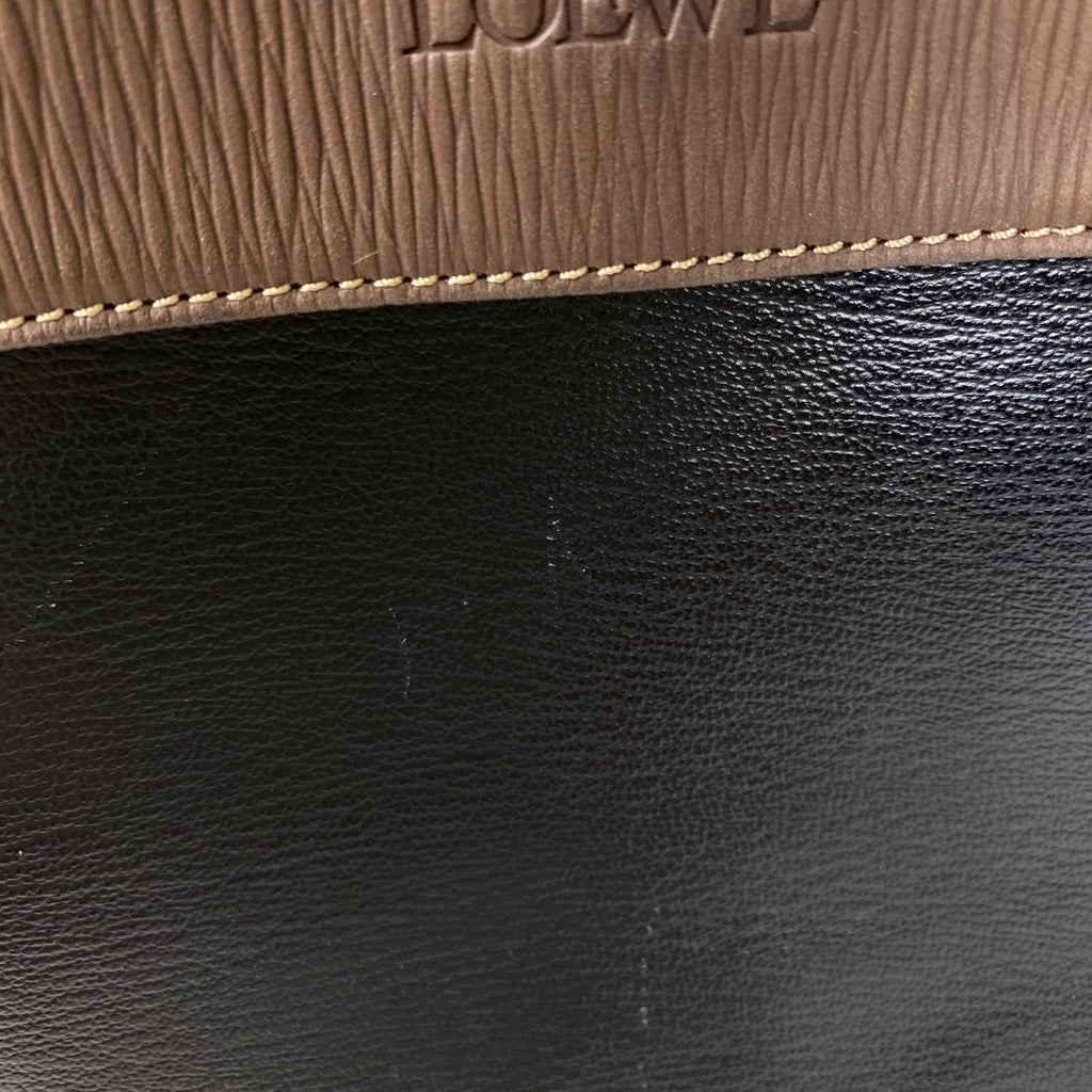 ロエベ ベラスケス ハンドバッグ 2WAY ショルダーバッグ ハンドバッグ レザー ブラック ブラウン レディース 【中古】brbag