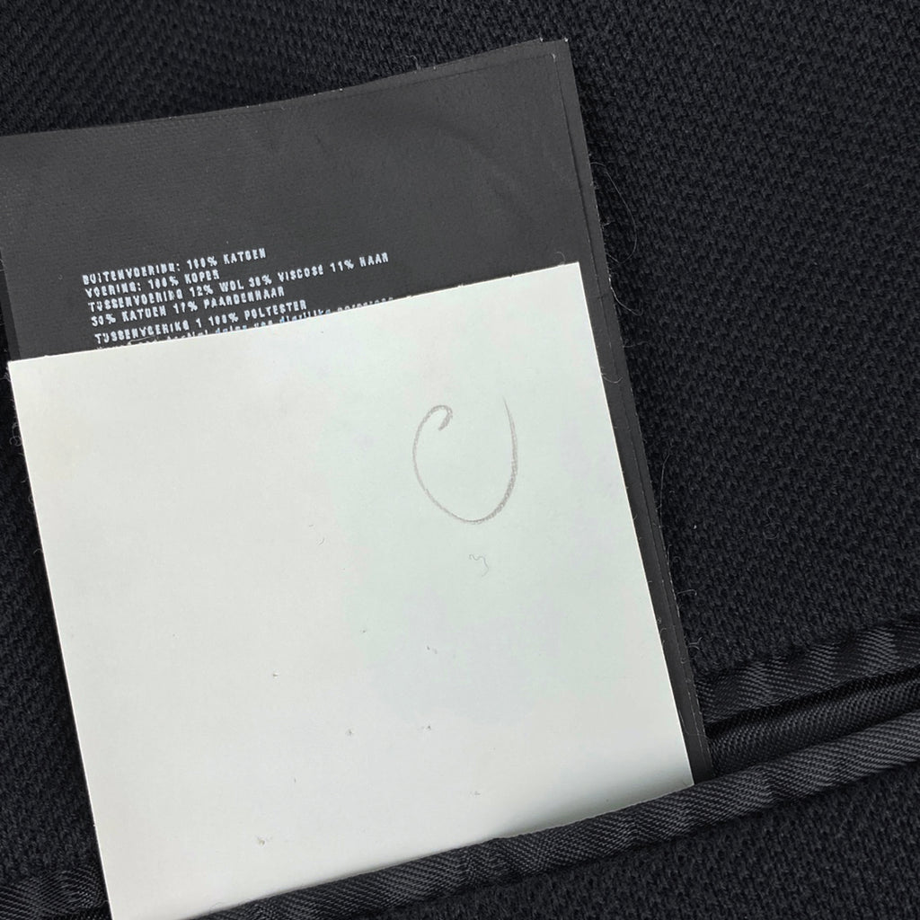 プラダ ロゴ テーラードジャケット シングル サイドスリット ジャケット テーラードジャケット 綿 ブラック メンズ 【中古】brapp