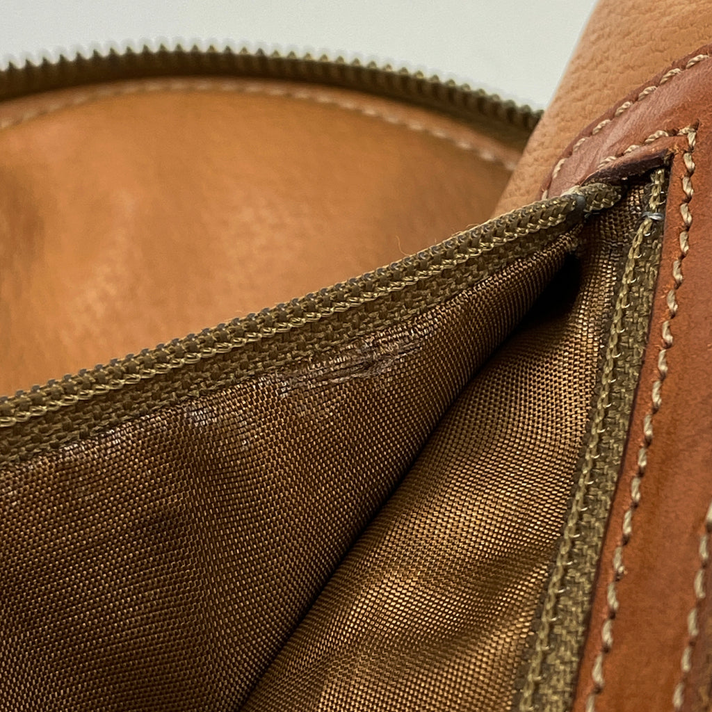 セリーヌ マカダム柄 ハンドバッグ 総柄 ハンドバッグ コーティングキャンバス ブラウン レディース 【中古】brbag