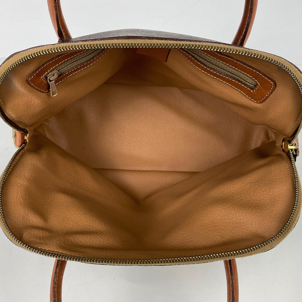 セリーヌ マカダム柄 ハンドバッグ 総柄 ハンドバッグ コーティングキャンバス ブラウン レディース 【中古】brbag