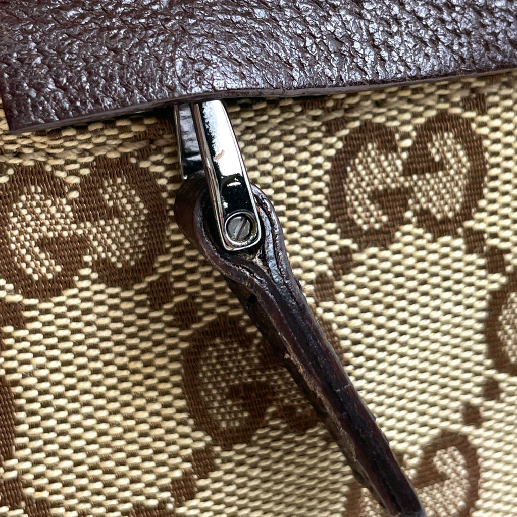 グッチ GG柄 ウエストバッグ ウエストポーチ ボディバッグ GGキャンバス ブラウン 28566 レディース 【中古】brbag