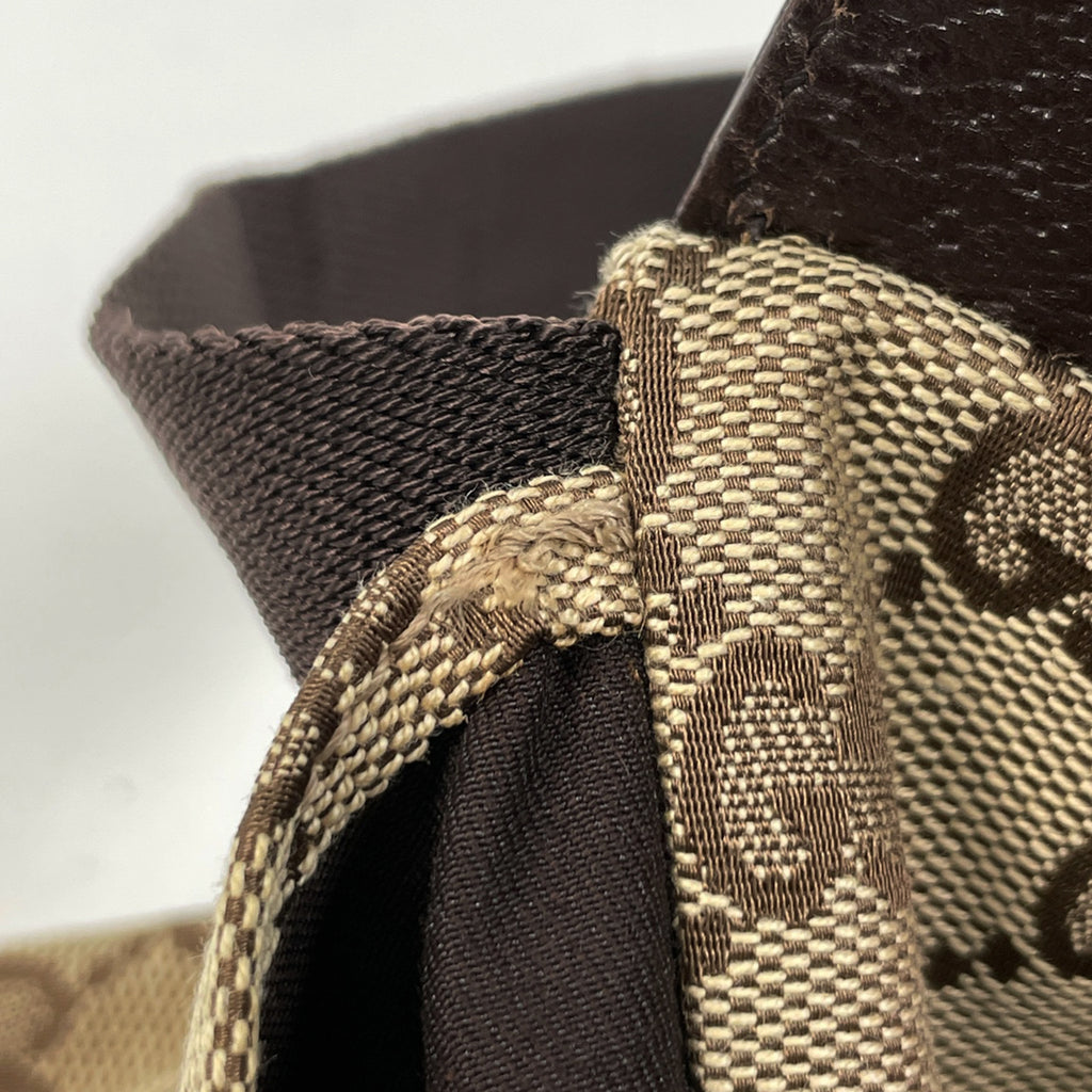 グッチ GG柄 ウエストバッグ ウエストポーチ ボディバッグ GGキャンバス ブラウン 28566 レディース 【中古】brbag