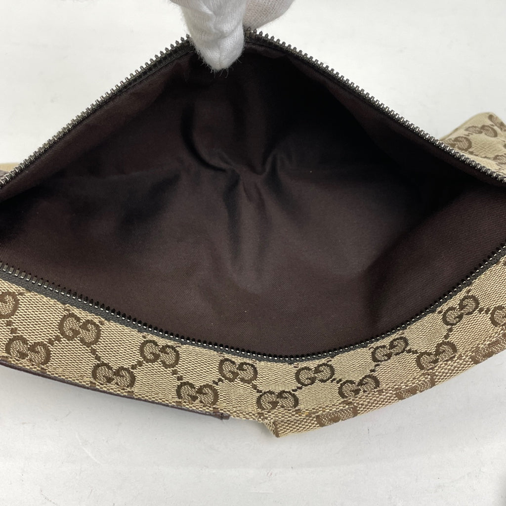 グッチ GG柄 ウエストバッグ ウエストポーチ ボディバッグ GGキャンバス ブラウン 28566 レディース 【中古】brbag