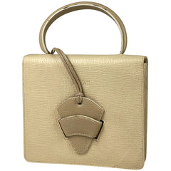 【在庫一掃】 ロエベ バルセロナ ハンドバッグ 2WAY ショルダーバッグ ロゴ ハンドバッグ レザー ホワイト レディース 【中古】brbag