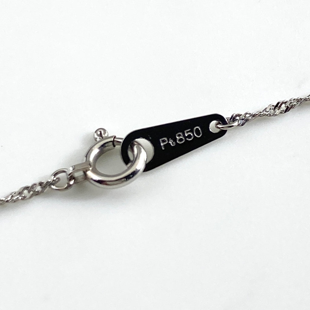 メレダイヤ デザインネックレス プラチナ ペンダント ネックレス Pt900 Pt850 ダイヤモンド レディース 【中古】nbjwl