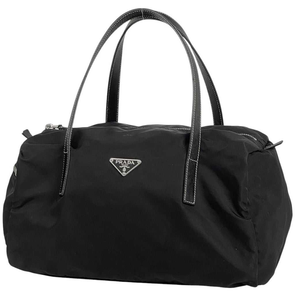 プラダ ロゴプレート ハンドバッグ ハンドバッグ ナイロン ネロ(ブラック) BR2394 レディース 【中古】brbag