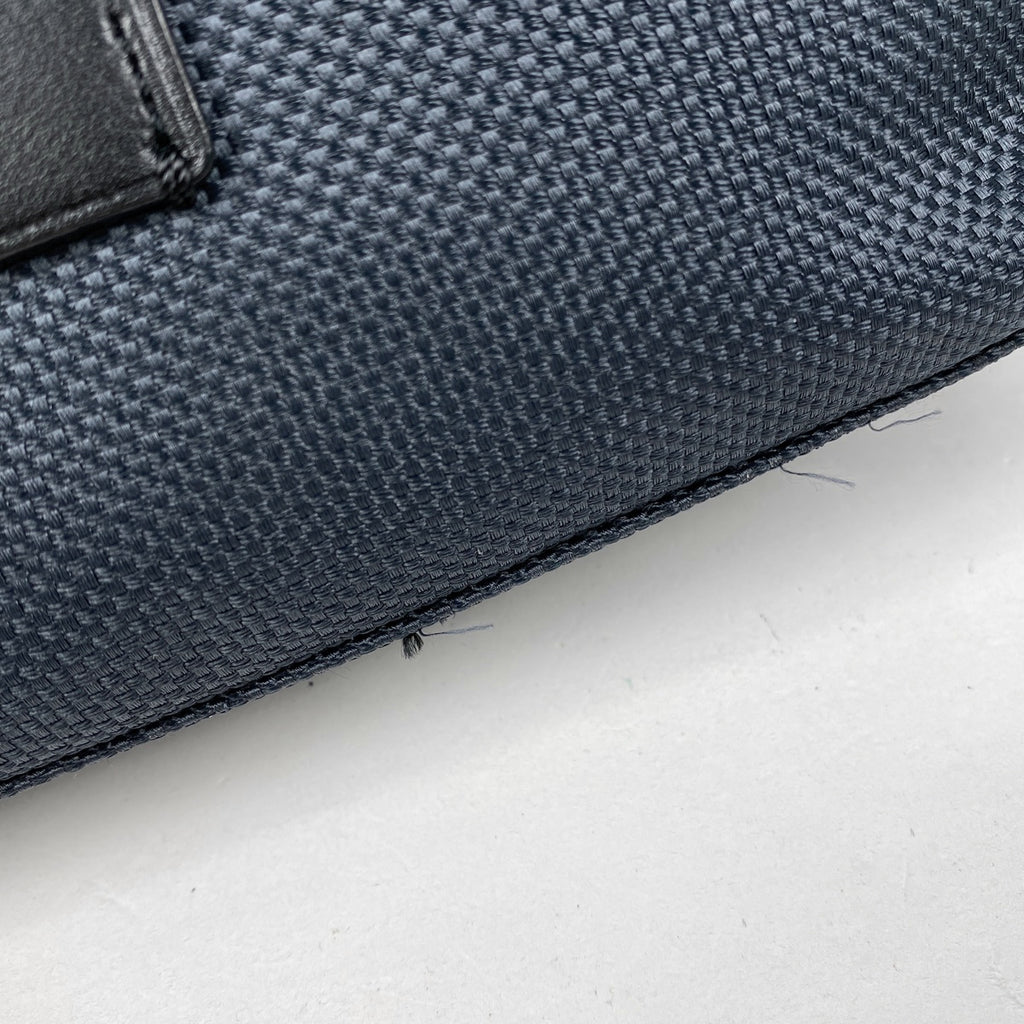 コーチ ロゴ ショルダーバッグ 斜め掛け ショルダーバッグ ナイロン ネイビー ブラック F37609 メンズ 【中古】brbag