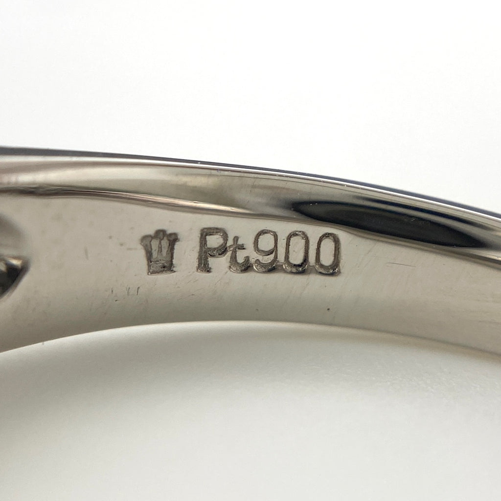 ルビー デザインリング プラチナ 指輪 メレダイヤ リング 18号 Pt900 ルビー ダイヤモンド メンズ 【中古】nbjwl