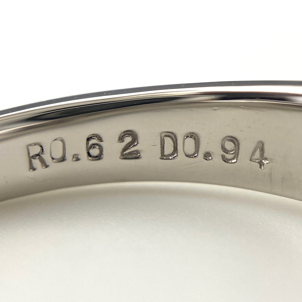 ルビー デザインリング プラチナ 指輪 メレダイヤ リング 18号 Pt900 ルビー ダイヤモンド メンズ 【中古】nbjwl
