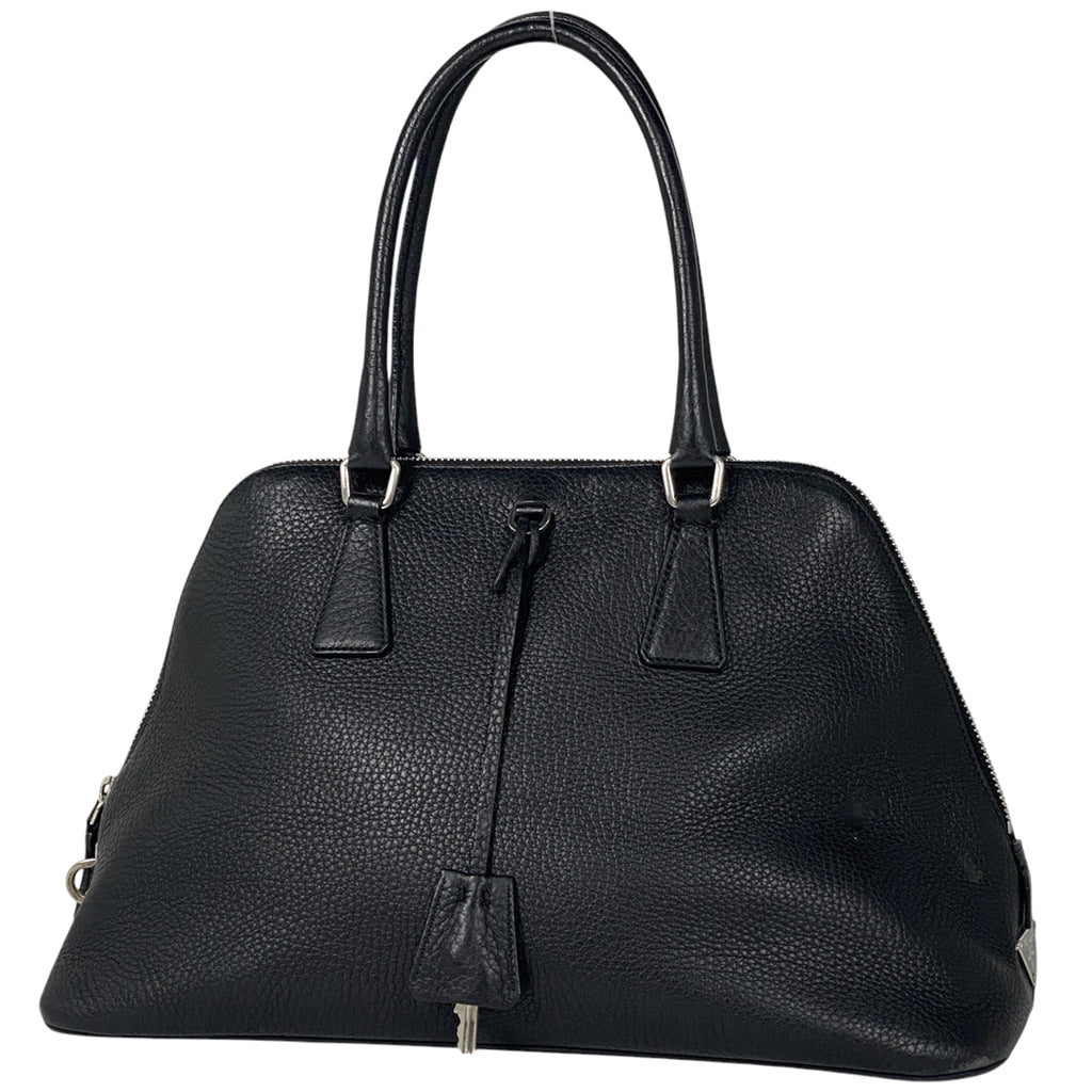 プラダ ロゴプレート ハンドバッグ ハンドバッグ レザー ネロ(ブラック) BN0134 レディース 【中古】brbag