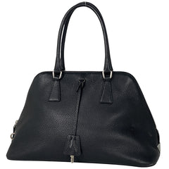 プラダ ロゴプレート ハンドバッグ ハンドバッグ レザー ネロ(ブラック) BN0134 レディース 【中古】brbag