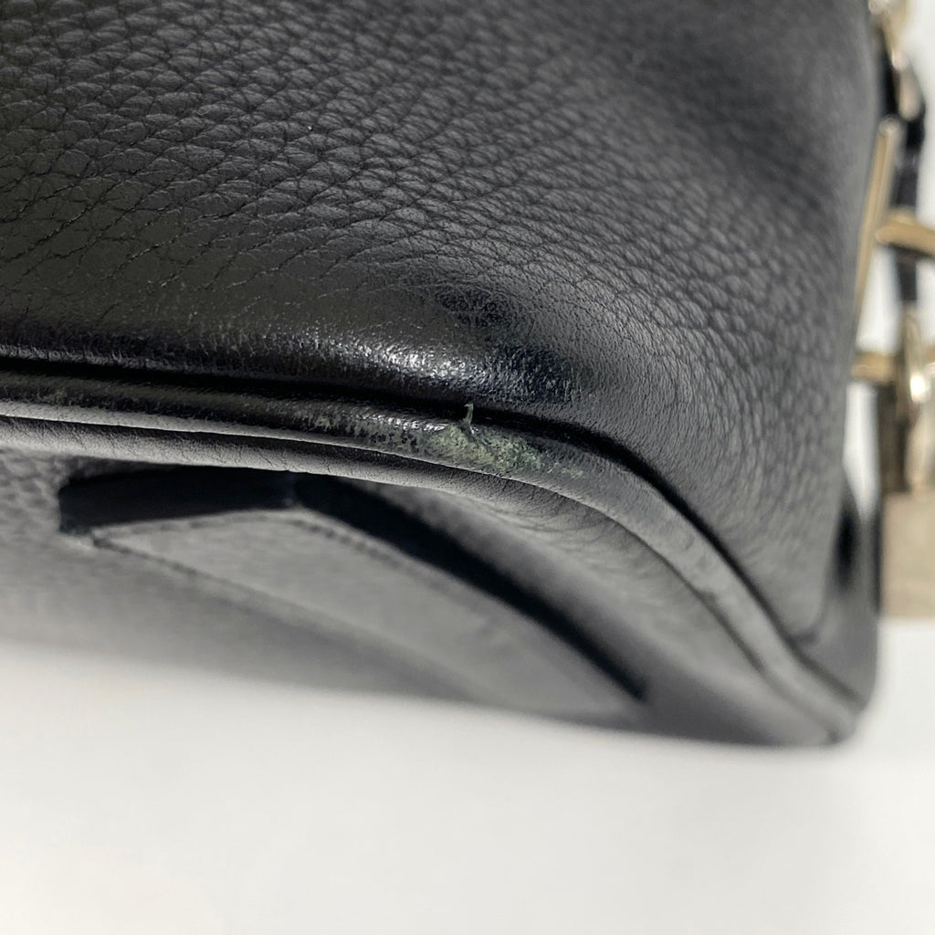 プラダ ロゴプレート ハンドバッグ ハンドバッグ レザー ネロ(ブラック) BN0134 レディース 【中古】brbag