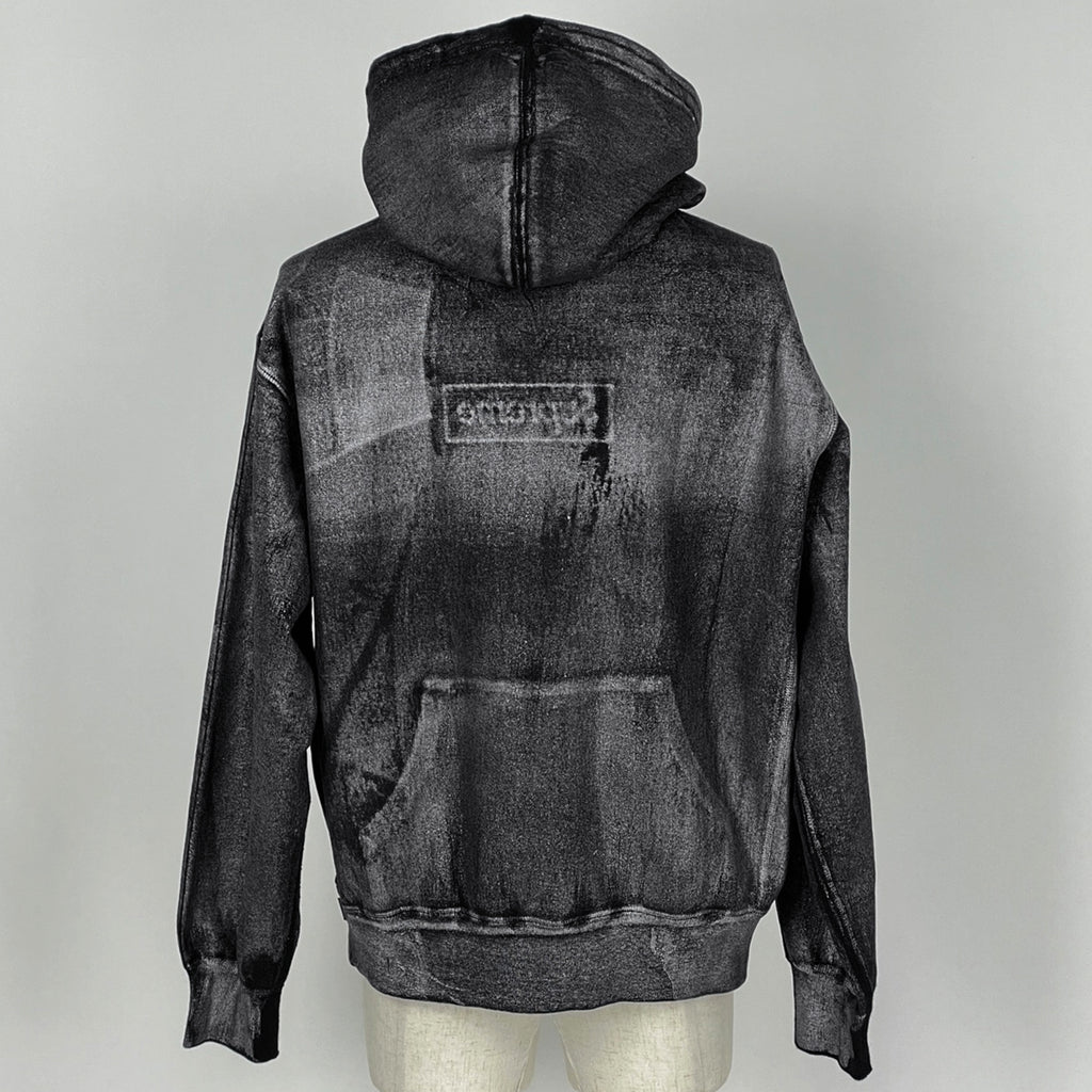 シュプリーム フォイル ボックス ロゴ パーカー MM6 メゾンマルジェラ プルオーバー メタリック 裏起毛 トップス パーカー コットン ポリエステル グレー メンズ 【中古】brapp