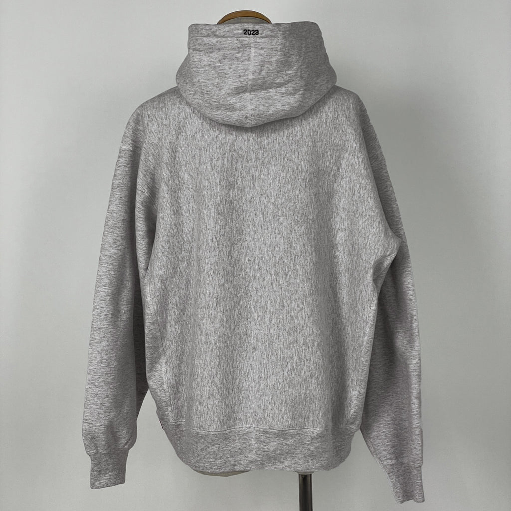 シュプリーム ロゴ パーカー 迷彩柄 裏起毛 プルオーバー スウェット トップス パーカー ライトグレー メンズ 【中古】brapp