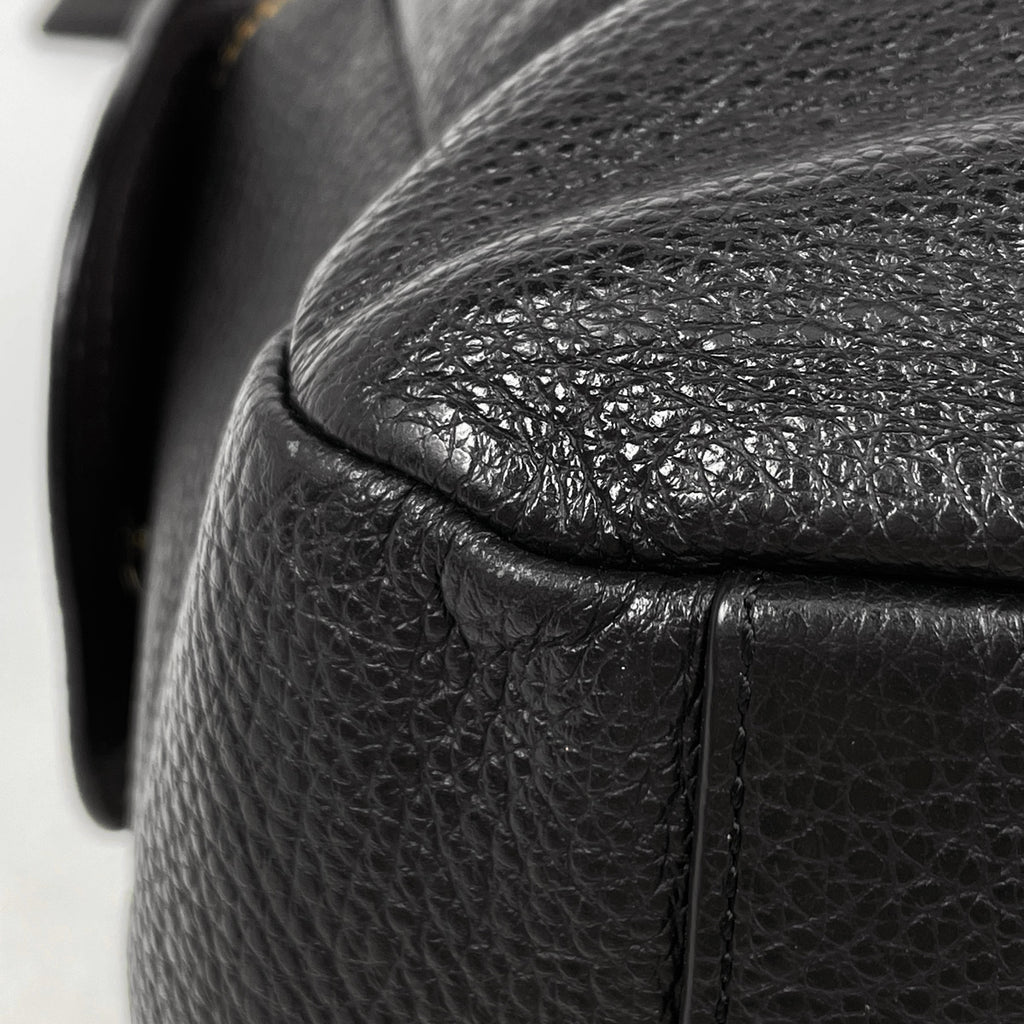 コーチ ロゴ ハンドバッグ 2WAY ショルダーバッグ ハンドバッグ レザー ブラック 6152 レディース 【中古】brbag