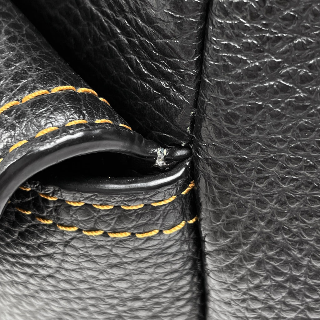 コーチ ロゴ ハンドバッグ 2WAY ショルダーバッグ ハンドバッグ レザー ブラック 6152 レディース 【中古】brbag