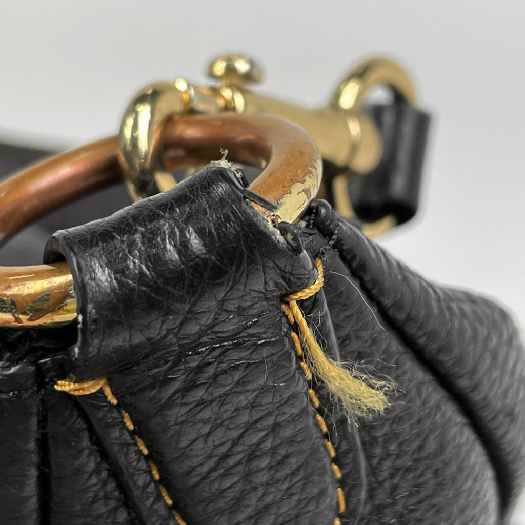 コーチ ロゴ ハンドバッグ 2WAY ショルダーバッグ ハンドバッグ レザー ブラック 6152 レディース 【中古】brbag