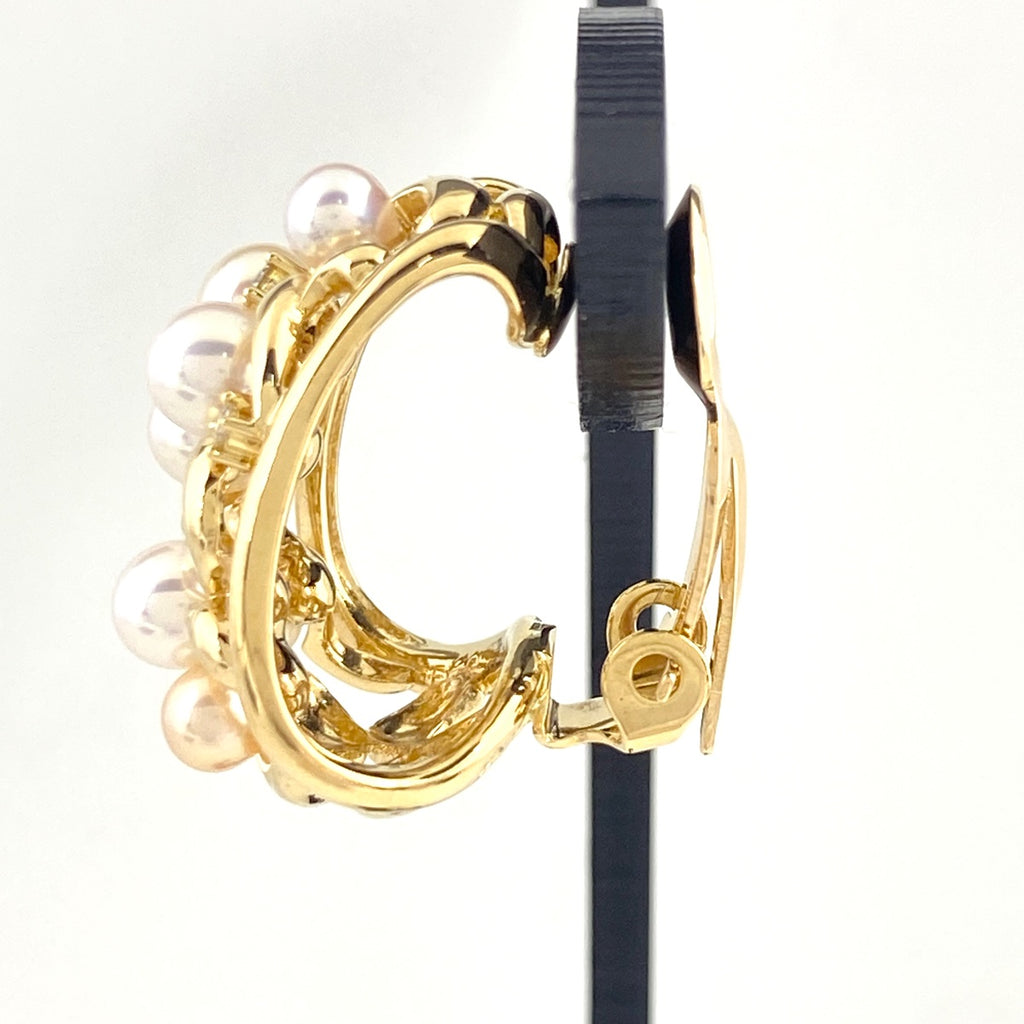 タサキ パール イヤリング YG K18 レディース 【中古】brjwl