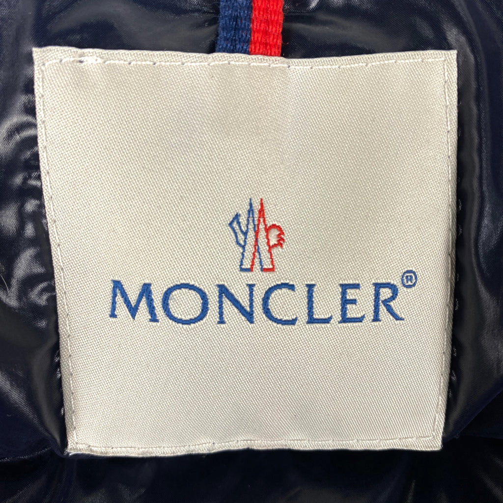 モンクレール ロゴ ダウンジャケット クレア 防寒 アウター ダウンジャケット ネイビー レディース 【中古】brapp