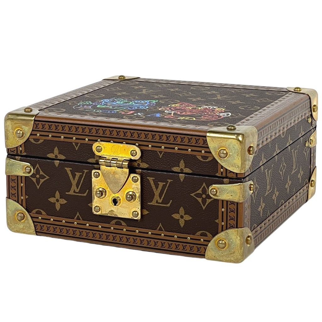 ルイ・ヴィトン コフレ ジュワイアリー ジュエリーボックス シーサー トランク モノグラム ブラウン レディース 【中古】brbag