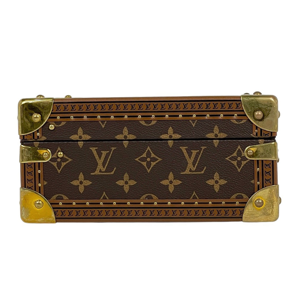 ルイ・ヴィトン コフレ ジュワイアリー ジュエリーボックス シーサー トランク モノグラム ブラウン レディース 【中古】brbag