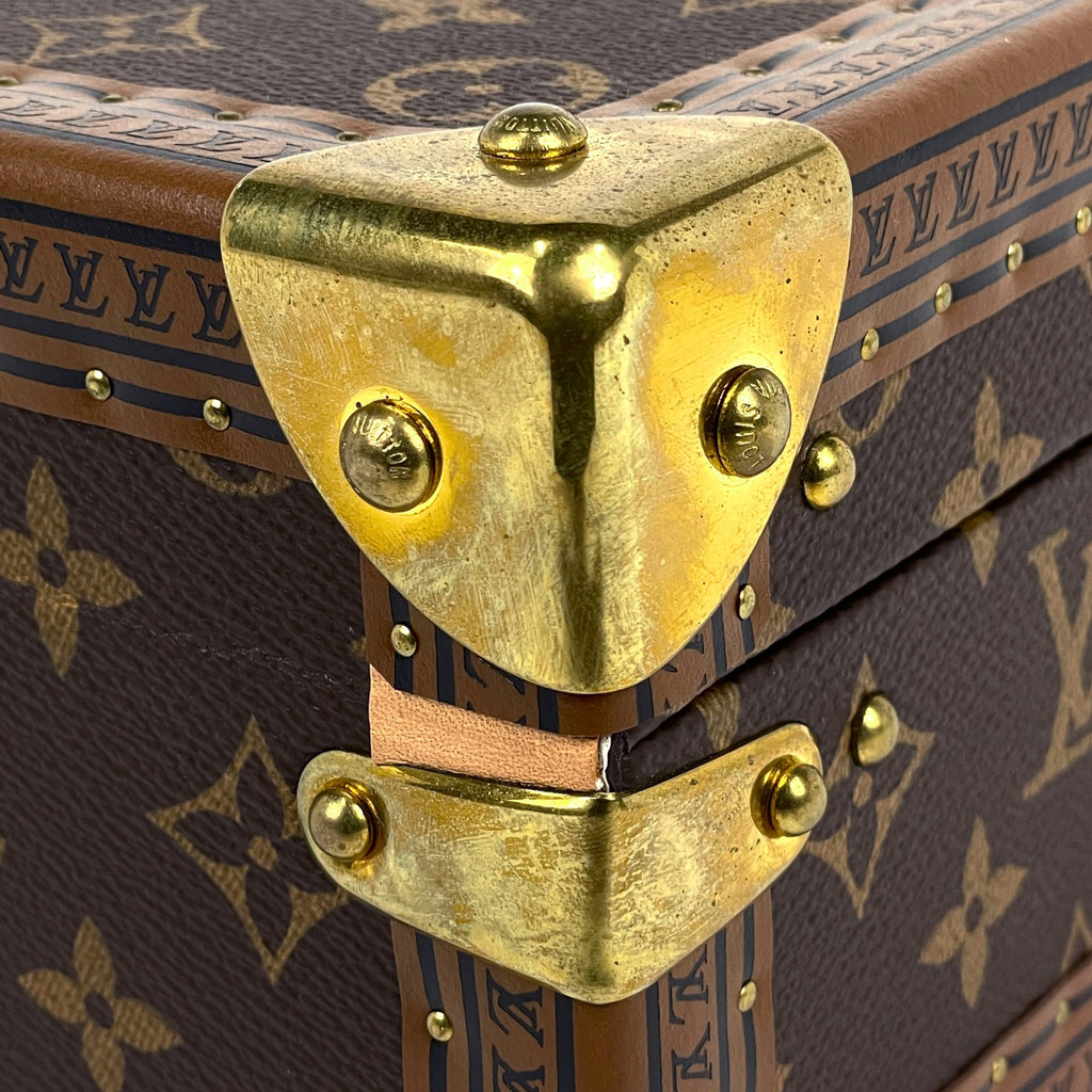 ルイ・ヴィトン コフレ ジュワイアリー ジュエリーボックス シーサー トランク モノグラム ブラウン レディース 【中古】brbag