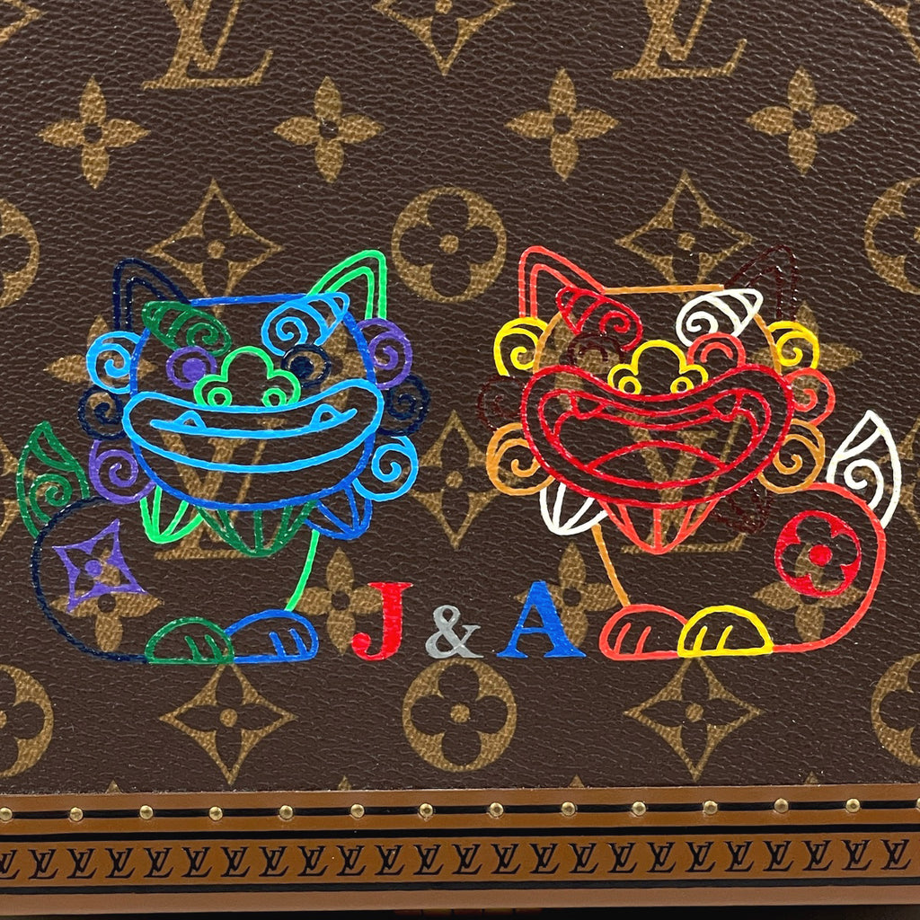 ルイ・ヴィトン コフレ ジュワイアリー ジュエリーボックス シーサー トランク モノグラム ブラウン レディース 【中古】brbag