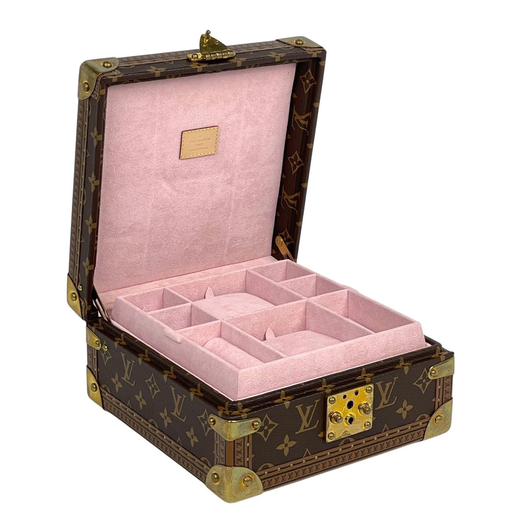 ルイ・ヴィトン コフレ ジュワイアリー ジュエリーボックス シーサー トランク モノグラム ブラウン レディース 【中古】brbag