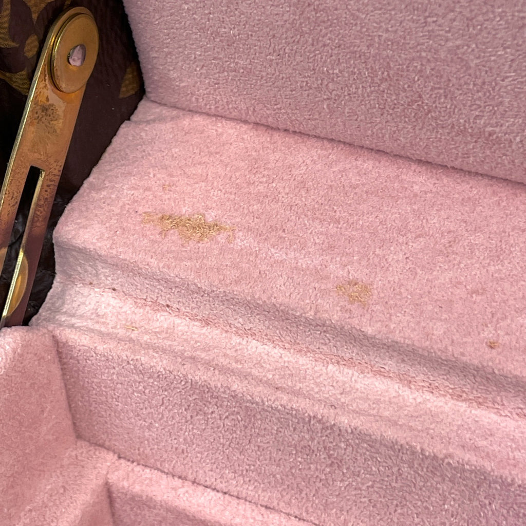 ルイ・ヴィトン コフレ ジュワイアリー ジュエリーボックス シーサー トランク モノグラム ブラウン レディース 【中古】brbag