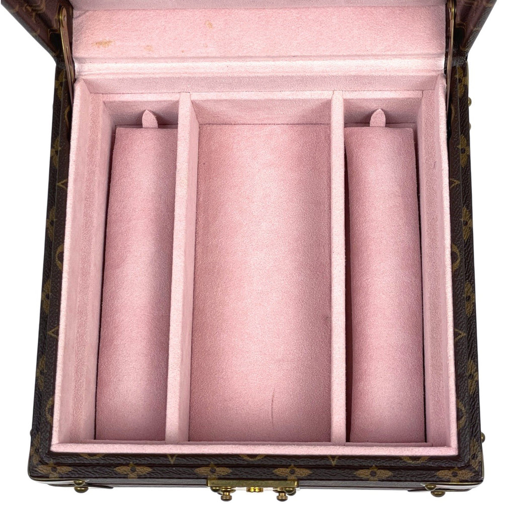 ルイ・ヴィトン コフレ ジュワイアリー ジュエリーボックス シーサー トランク モノグラム ブラウン レディース 【中古】brbag