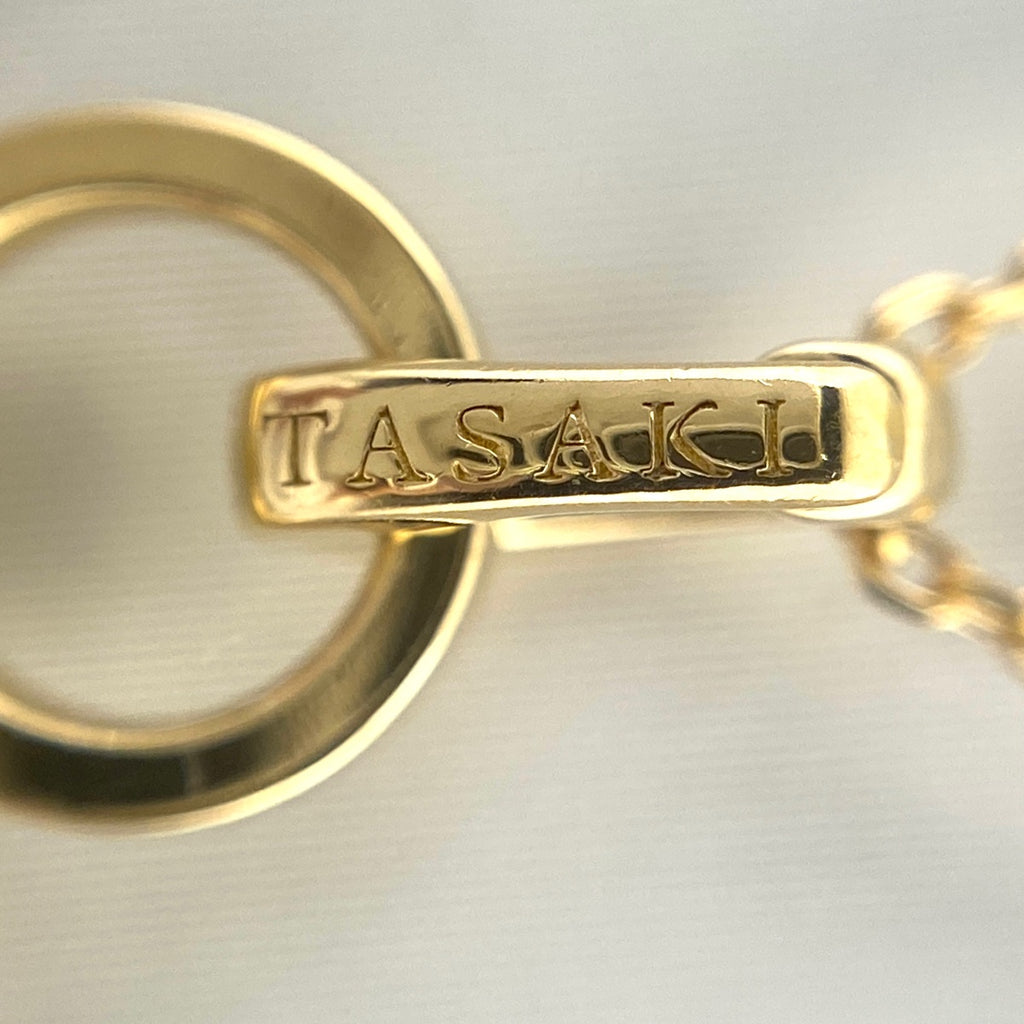 タサキ バランス ネックレス YG イエローゴールド ペンダントパール 真珠 ネックレス 750 パール レディース 【中古】brjwl