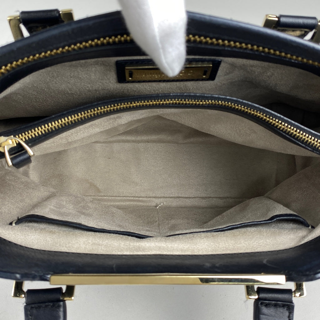 ジミーチュウ ロゴ ハンドバッグ 2WAY ショルダーバッグ ハンドバッグ レザー ブラック レディース 【中古】brbag