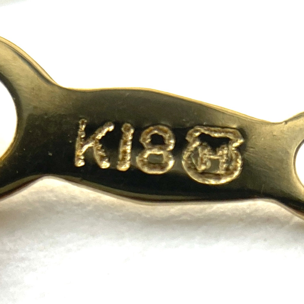ミキモト パール デザインネックレス YG イエローゴールド WG ホワイトゴールド ペンダント メレダイヤ 真珠 ネックレス K18 WG K14 レディース 【中古】brjwl