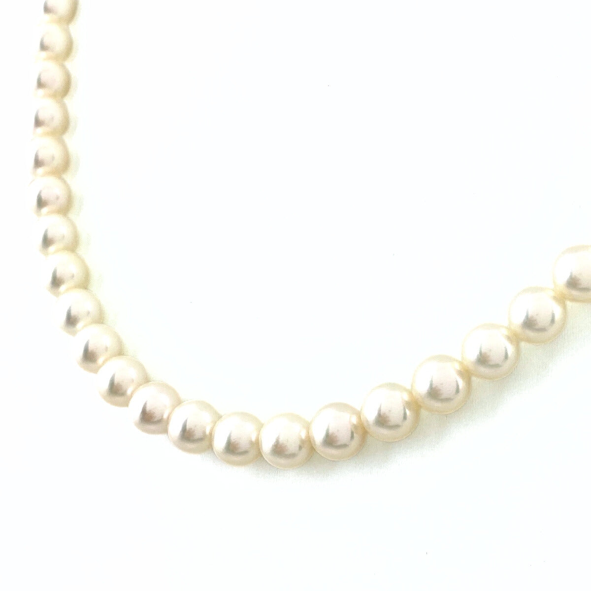 希少デザイン ボタン バイカラー 本真珠 ネックレス 6.3〜6.7㎜ O388 K10 Spike Studs Pearl Necklace QUATLUNE -カトルネ- | Ops