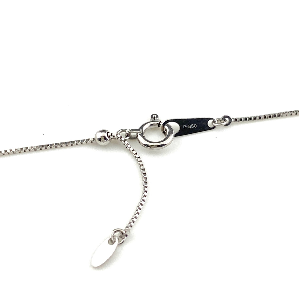 ダイヤモンド デザインネックレス プラチナ ペンダント ネックレス Pt900 Pt850 ダイヤモンド レディース 【中古】nbjwl