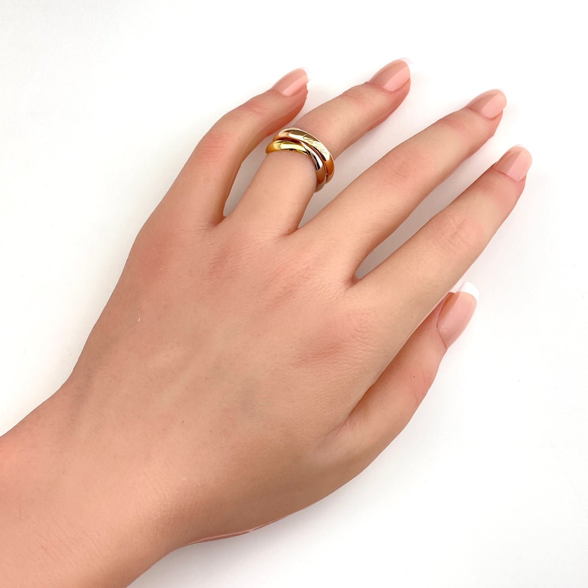 バイセル公式】カルティエ トリニティリング YG イエロー