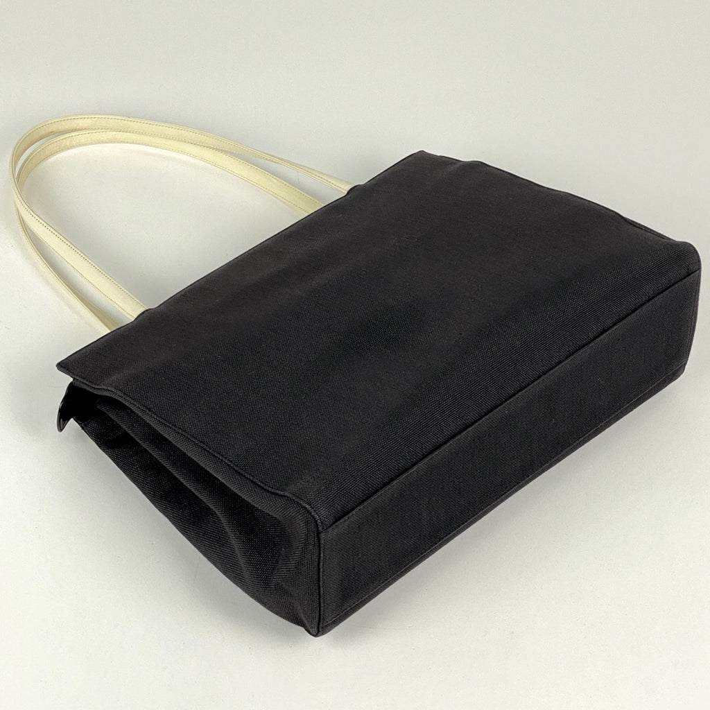 クリスチャンディオール ロゴ トートバッグ ショルダーバッグ トートバッグ キャンバス ブラック レディース 【中古】brbag