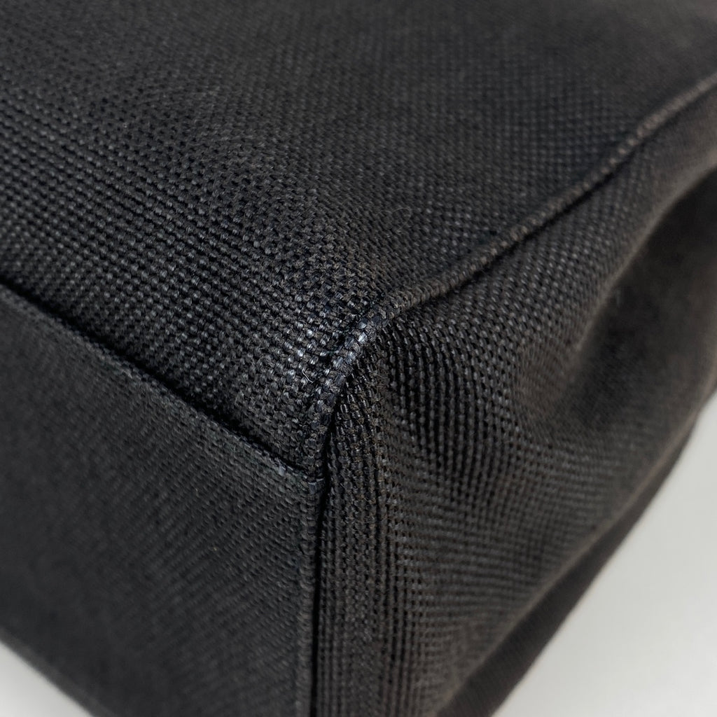 クリスチャンディオール ロゴ トートバッグ ショルダーバッグ トートバッグ キャンバス ブラック レディース 【中古】brbag