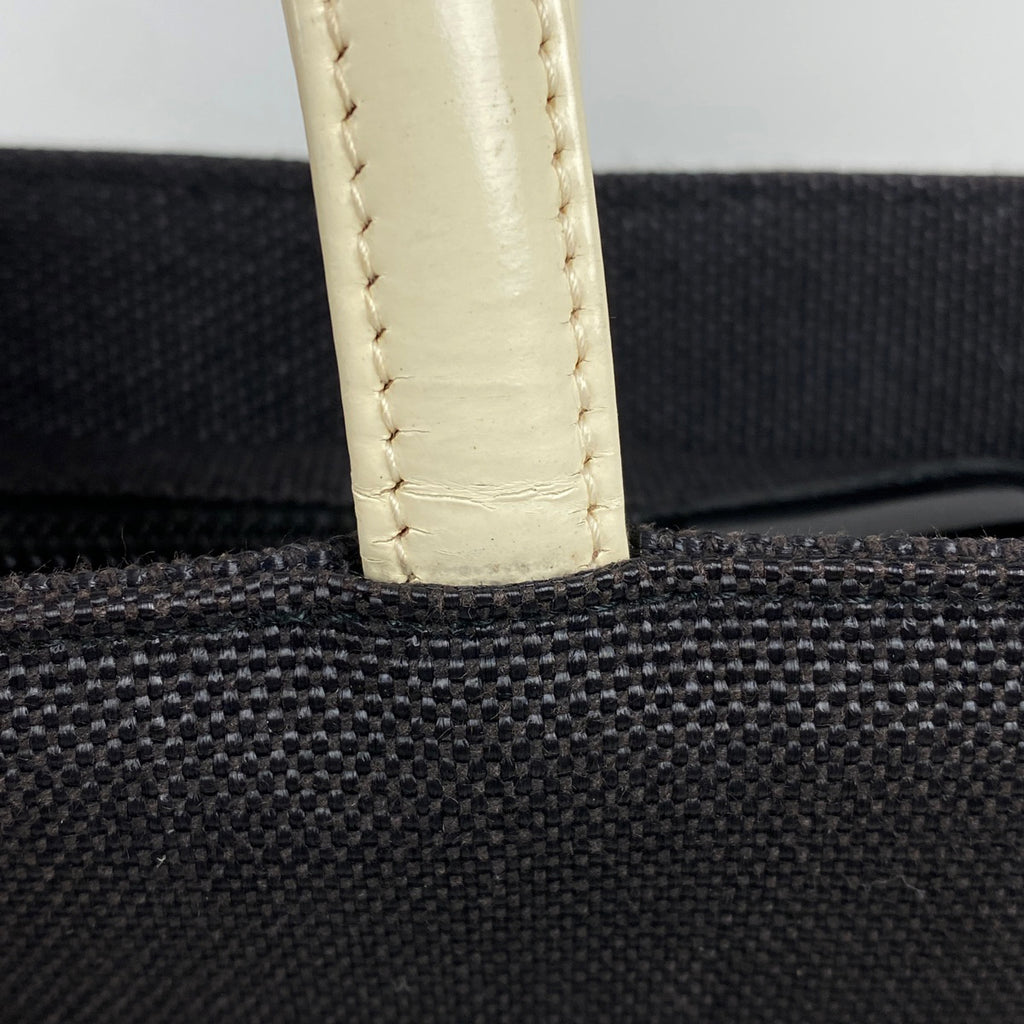 クリスチャンディオール ロゴ トートバッグ ショルダーバッグ トートバッグ キャンバス ブラック レディース 【中古】brbag