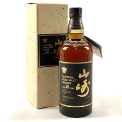 【東京都内限定お届け】 サントリー SUNTORY 山崎 18年 ピュアモルト 750ml 国産ウイスキー 【古酒】liqbb
