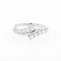 メレダイヤ デザインリング プラチナ 指輪 リング 12号 Pt900 ダイヤモンド レディース 【中古】nbjwl