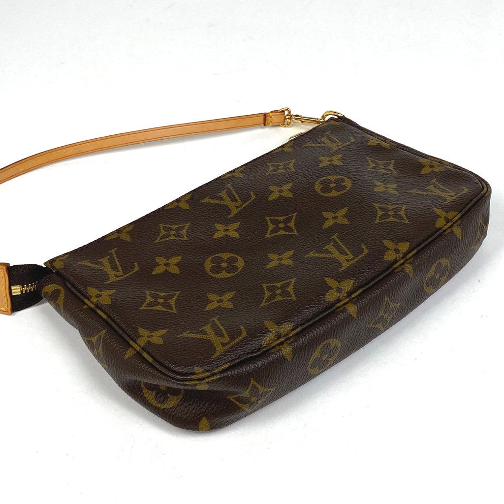 ルイ・ヴィトン ポシェット アクセソワール メイク コスメ アクセサリーポーチ モノグラム ブラウン M51980 レディース 【中古】brbag