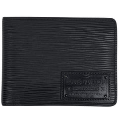 ルイ・ヴィトン ミュルティプル ガストンラベル 札入れ 二つ折り財布 エピ ノワール(ブラック) M69188 メンズ 【中古】brbag