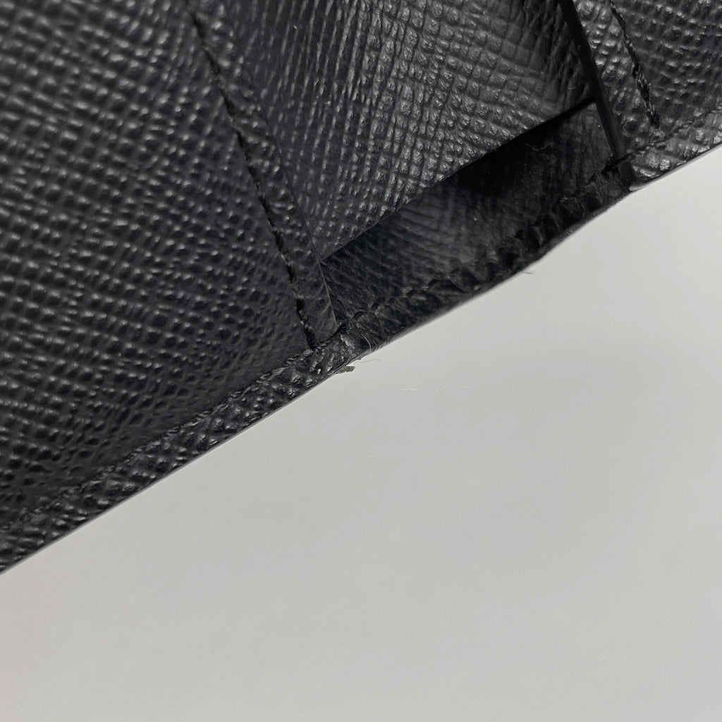 ルイ・ヴィトン ミュルティプル ガストンラベル 札入れ 二つ折り財布 エピ ノワール(ブラック) M69188 メンズ 【中古】brbag