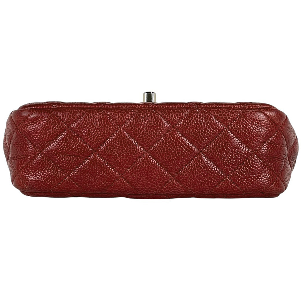 シャネル ココマーク チェーン ショルダーバッグ マトラッセ ショルダーバッグ レザー レッド レディース 【中古】brbag