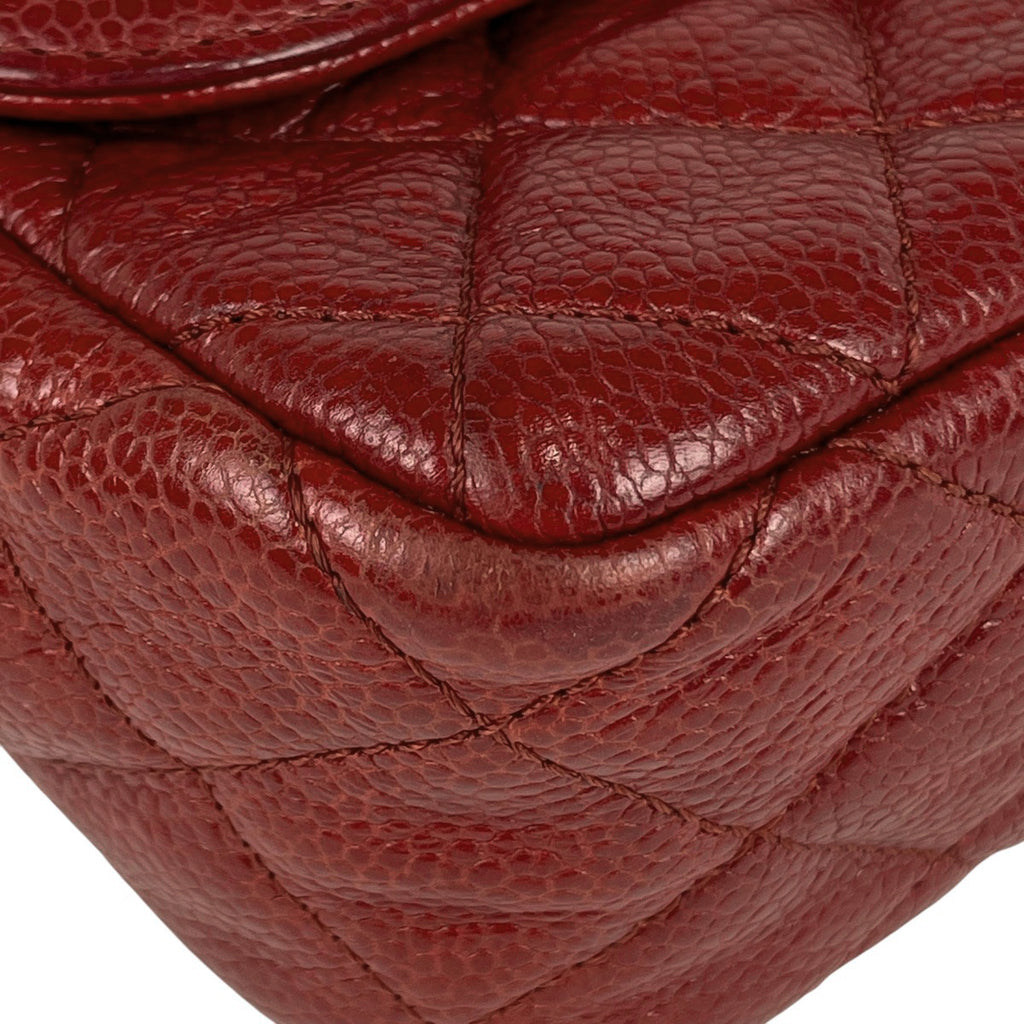 シャネル ココマーク チェーン ショルダーバッグ マトラッセ ショルダーバッグ レザー レッド レディース 【中古】brbag