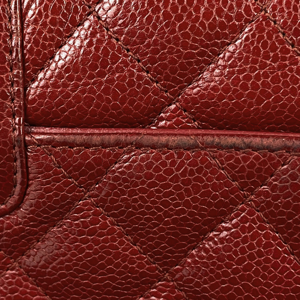 シャネル ココマーク チェーン ショルダーバッグ マトラッセ ショルダーバッグ レザー レッド レディース 【中古】brbag