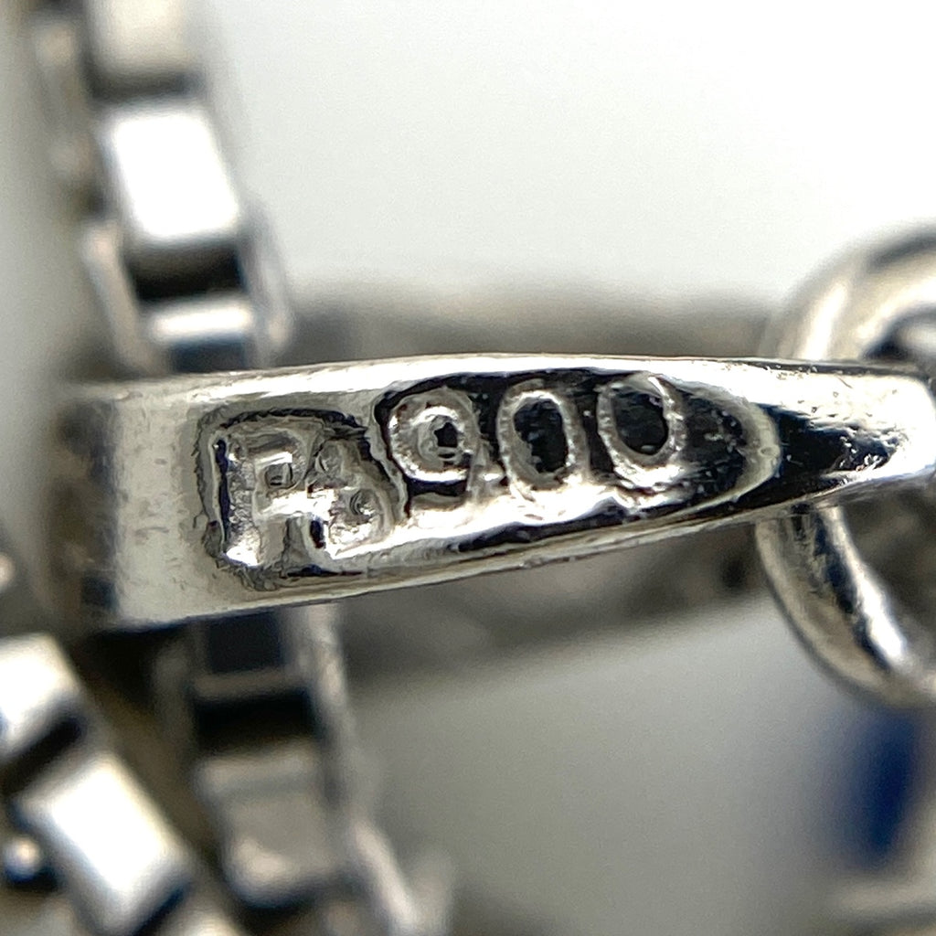 サファイア デザインネックレス プラチナ ペンダント メレダイヤ ネックレス Pt850 ダイヤモンド レディース 【中古】nbjwl