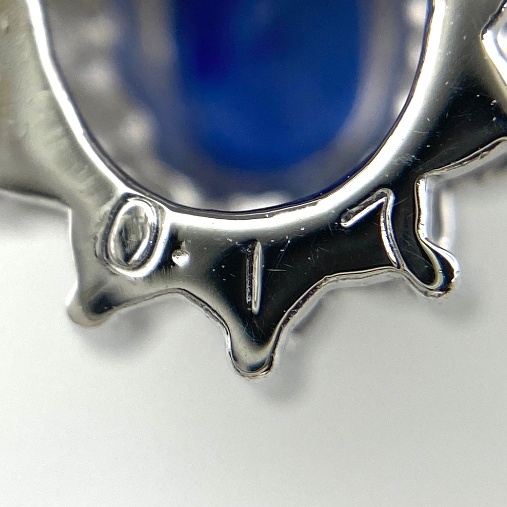 サファイア デザインネックレス プラチナ ペンダント メレダイヤ ネックレス Pt850 ダイヤモンド レディース 【中古】nbjwl