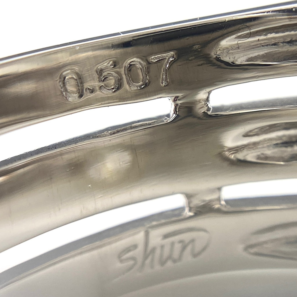 田村俊一 ダイヤモンド デザインリング プラチナ 指輪 メレダイヤ リング 18号 Pt900 ダイヤモンド メンズ 【中古】brjwl